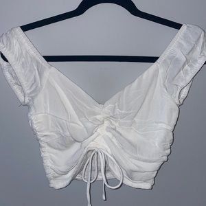 White Crop Top